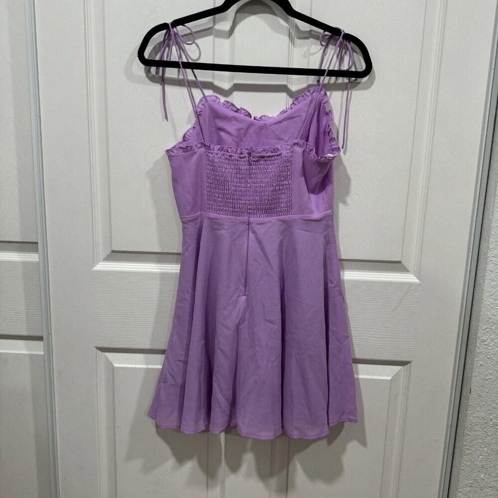 Women’s Celebration Lavender Ruffled Skater Dress Purple Size Xsmall Xs - Picture 8 of 8